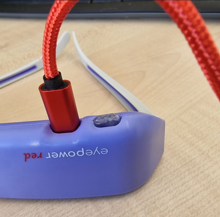 eyepower red USB connection cable